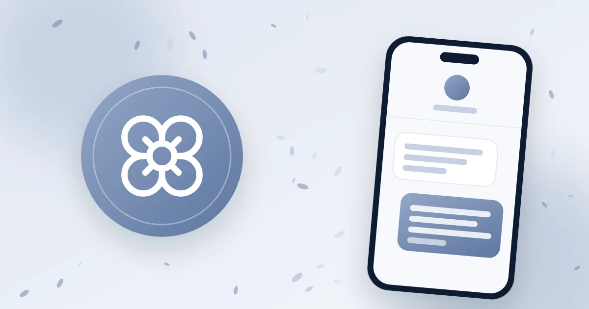 Illustration : une fleur et un téléphone qui reçoit un message de soutien